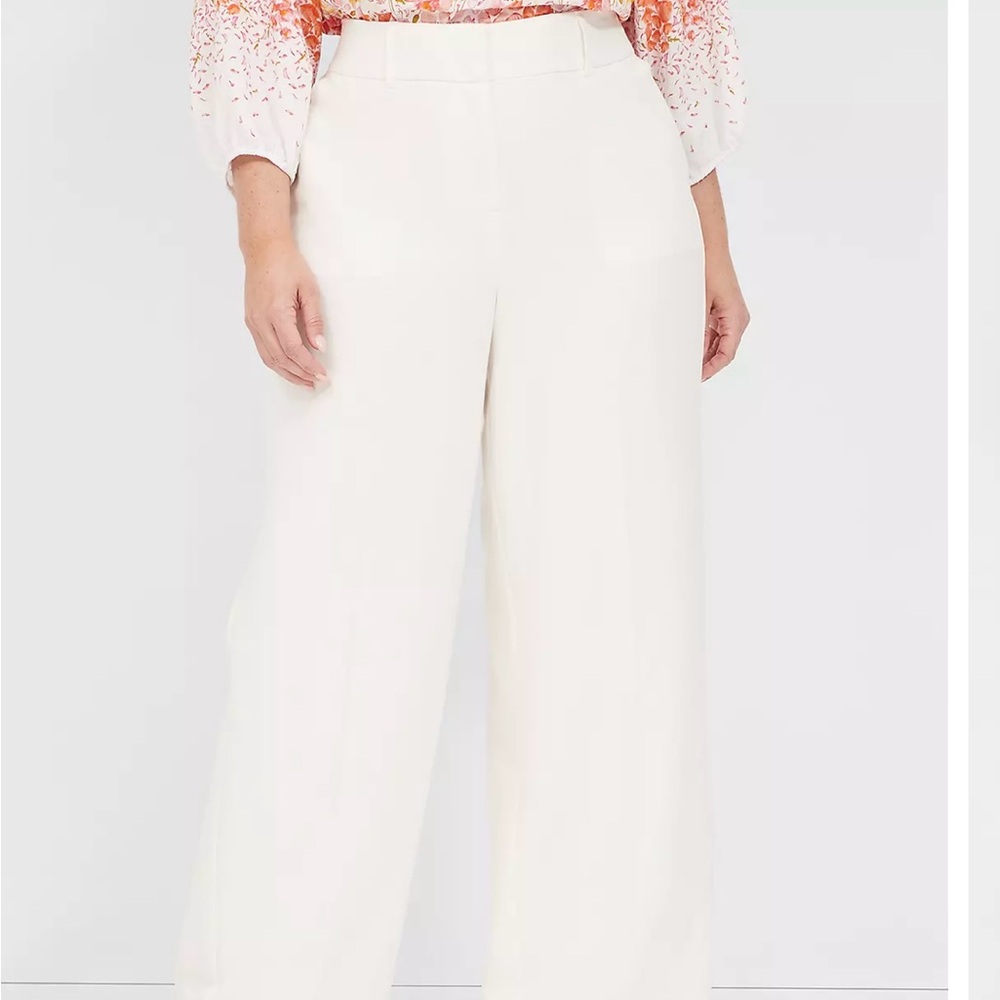 Lane Bryant perfect drape high rise wide leg pants